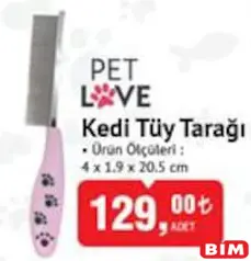 PET LOVE KEDİ TÜY TARAĞI PET LOVE KEDİ TÜY TARAĞI